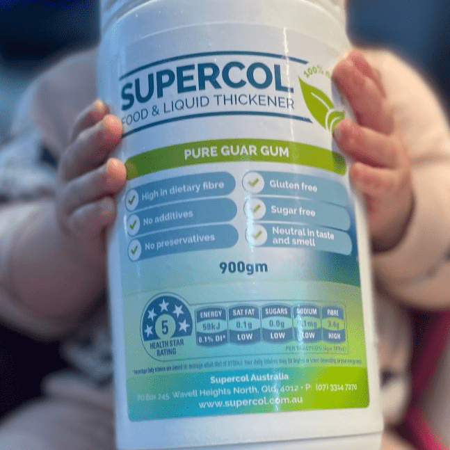 Our daughter Marie has been using Supercol since she was born. Diagnosed with silent aspiration we were told thickener was a must for ou baby girl. Adding it to her formula was a game changer. 12 months on as we now introduce thinner fluids like water, full cream milk etc we are still monitoring her and adding Supercol Thickener. Easy to use, Great product, efficient delivery times and helpful staff is why we choose Supercol! It has seriously been a life changer for Marie.